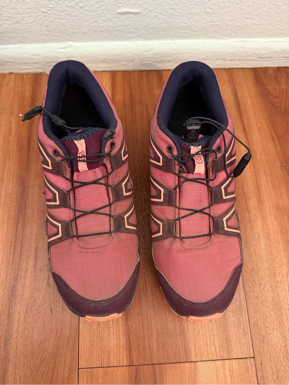 Salomon Women's Pink and Navy Trail Running Shoes